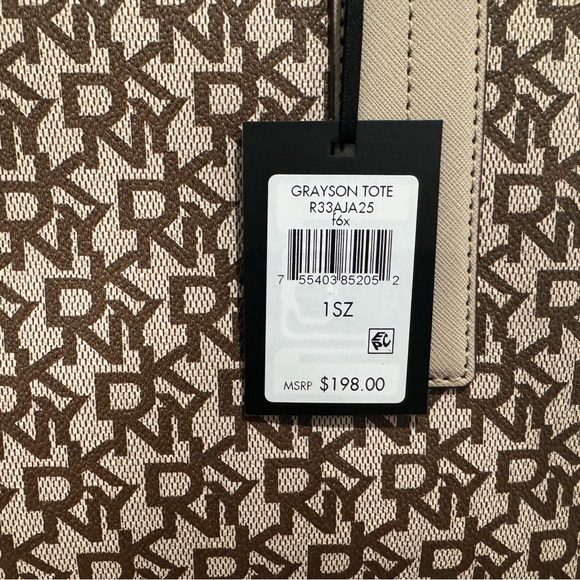 DKNY GRAYSON TOTE NWT Beige - Picture 6 of 8